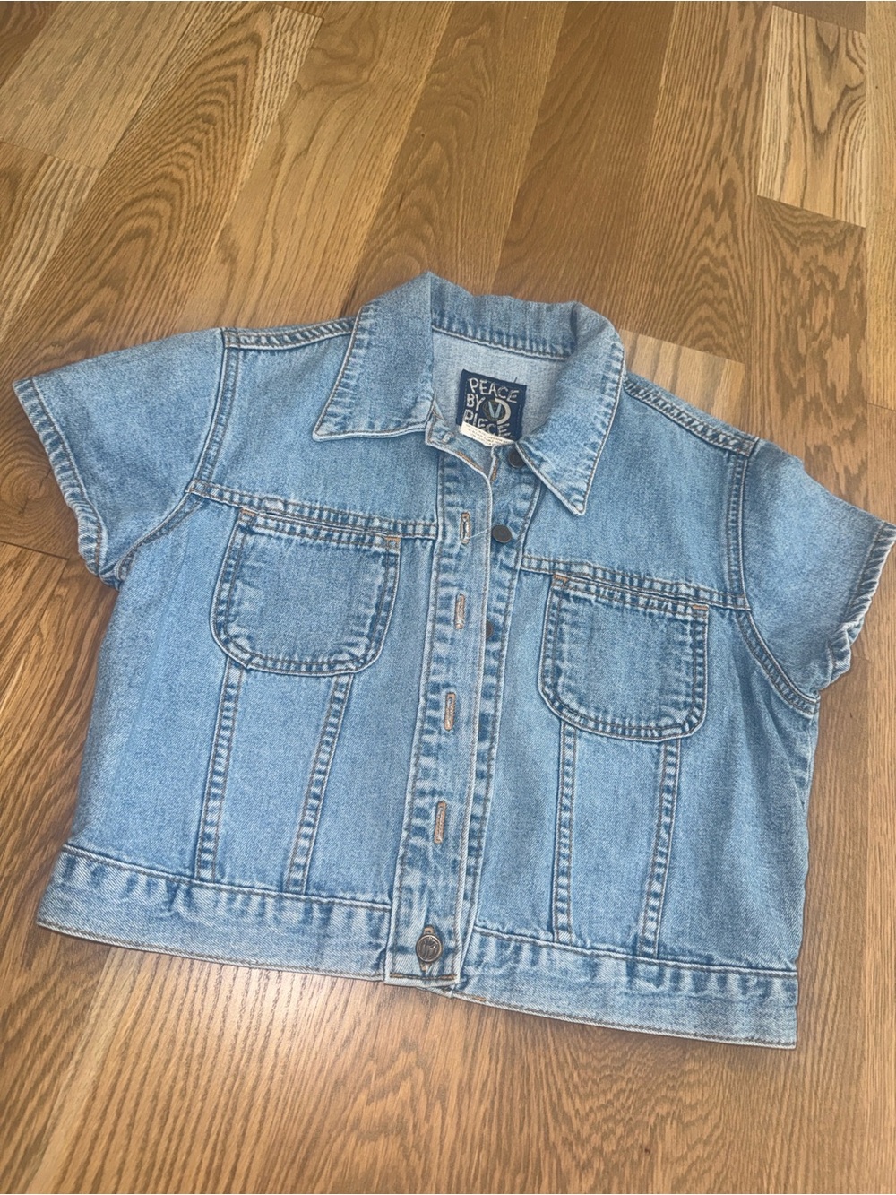 Vintage Denim Button-Down Shirt
